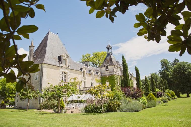 Chateau surrounded with gardens